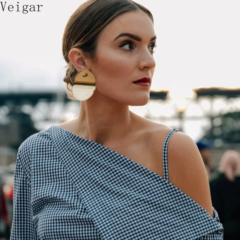 Hyperbole Large Metal Round Curved Surface Gloss Earrings Female 2019 Fashion Jewelry Simple Ladies Earring Gold Silver Color
Hyperbole Large Metal Round Curved Surface Gloss Earrings Female 2019 Fashion Jewelry Simple Ladies Earring Gold Silver Color