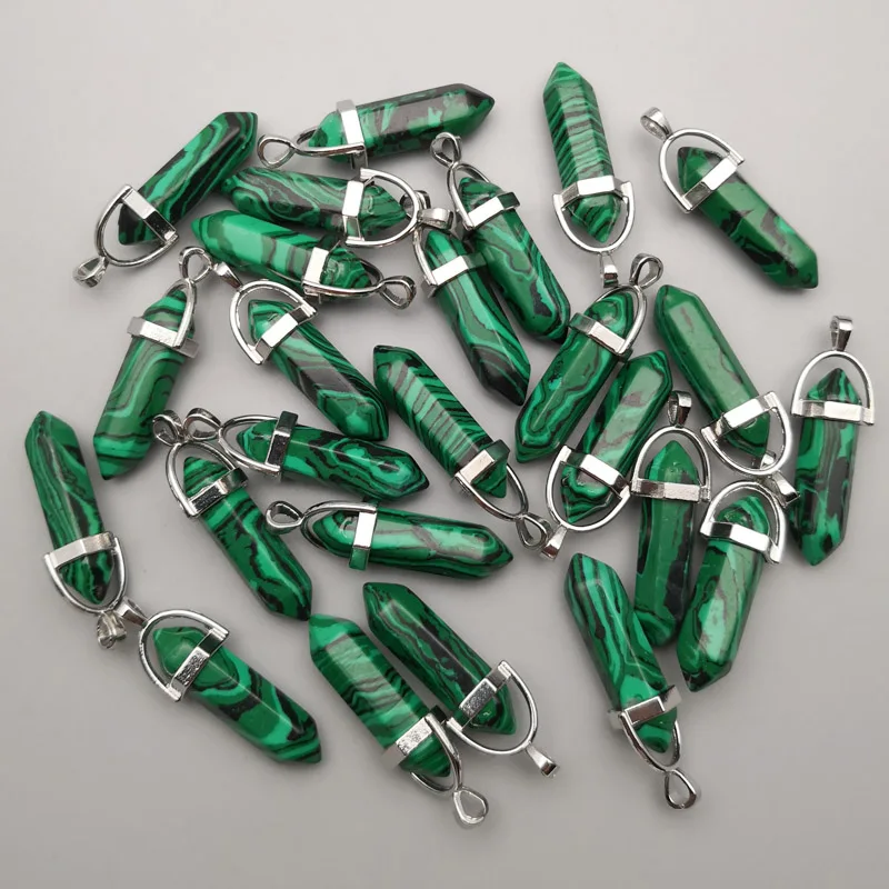 fashion Malachite 24pcs Synthesis stone crystal High quality pillar Pendants & necklaces for making Jewelry charm Free shipping
fashion Malachite 24pcs Synthesis stone crystal High quality pillar Pendants & necklaces for making Jewelry charm Free shipping
