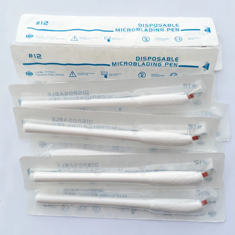 12 PIN embroidery Disposable Microblading Manual Tattoo eyebrow pen With Blade Permanent Makeup Tattoo Pen handmade tool
12 PIN embroidery Disposable Microblading Manual Tattoo eyebrow pen With Blade Permanent Makeup Tattoo Pen handmade tool