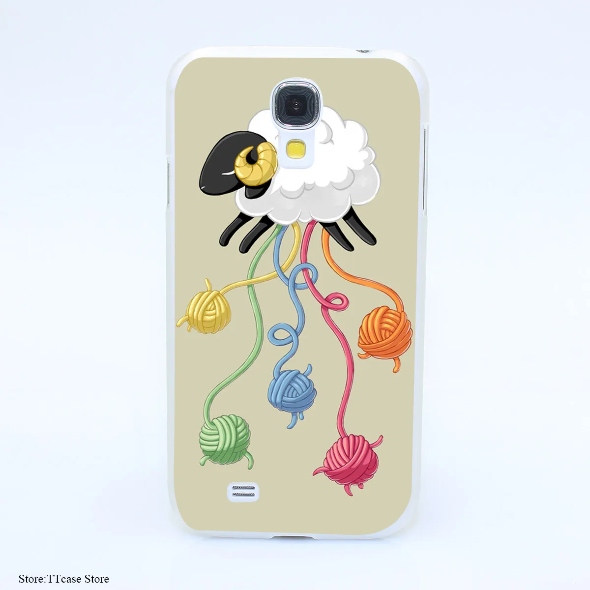 4127CA Wool Thread Hard Transparent font b Case b font Cover for Galaxy S2 S3 S4