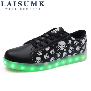 2020 LAISUMK Men Shoes Size 35-46 Superstar Musical Note Glowing Tone LED Shoes USB Unisex Luminou Light up Chaussures Hommes
2020 LAISUMK Men Shoes Size 35-46 Superstar Musical Note Glowing Tone LED Shoes USB Unisex Luminou Light up Chaussures Hommes