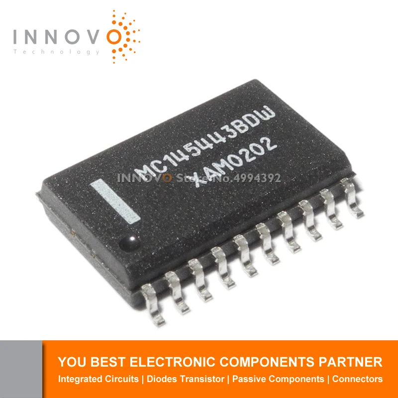 INNOVO 5 шт./лот Бесплатная доставка MC145443BDW MC145443 145443 SOP20 новый оригинальный
INNOVO 5 шт./лот Бесплатная доставка MC145443BDW MC145443 145443 SOP20 новый оригинальный