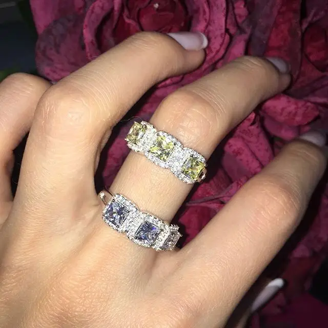 Luxury Princes Cut Engagement Ring Real 925 Sterling Silver Female Brand Fashion Jewelry NSCD Anniversary Silver Fine Jewelry
Luxury Princes Cut Engagement Ring Real 925 Sterling Silver Female Brand Fashion Jewelry NSCD Anniversary Silver Fine Jewelry