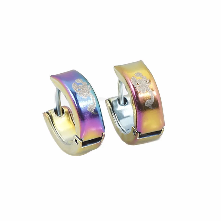 QianBei 8MM New Fashion AB color Stainless Steel Scorpion Gecko Earrings for women mens jewelry hot
QianBei 8MM New Fashion AB color Stainless Steel Scorpion Gecko Earrings for women mens jewelry hot