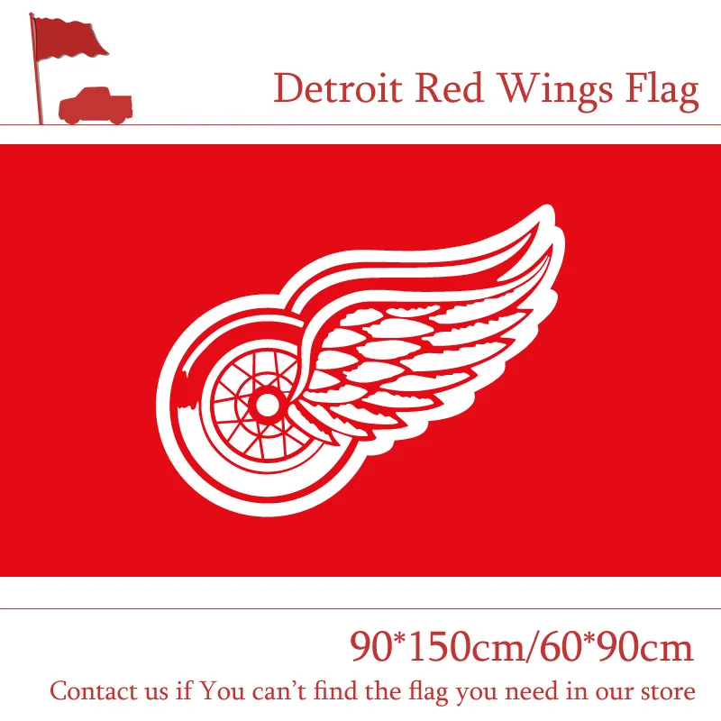 Free shipping 90*150cm 60*90cm 3x5ft Detroit Red Wings Flag NHL Hockey Flag Flying Holiday Party Supplies
Free shipping 90*150cm 60*90cm 3x5ft Detroit Red Wings Flag NHL Hockey Flag Flying Holiday Party Supplies