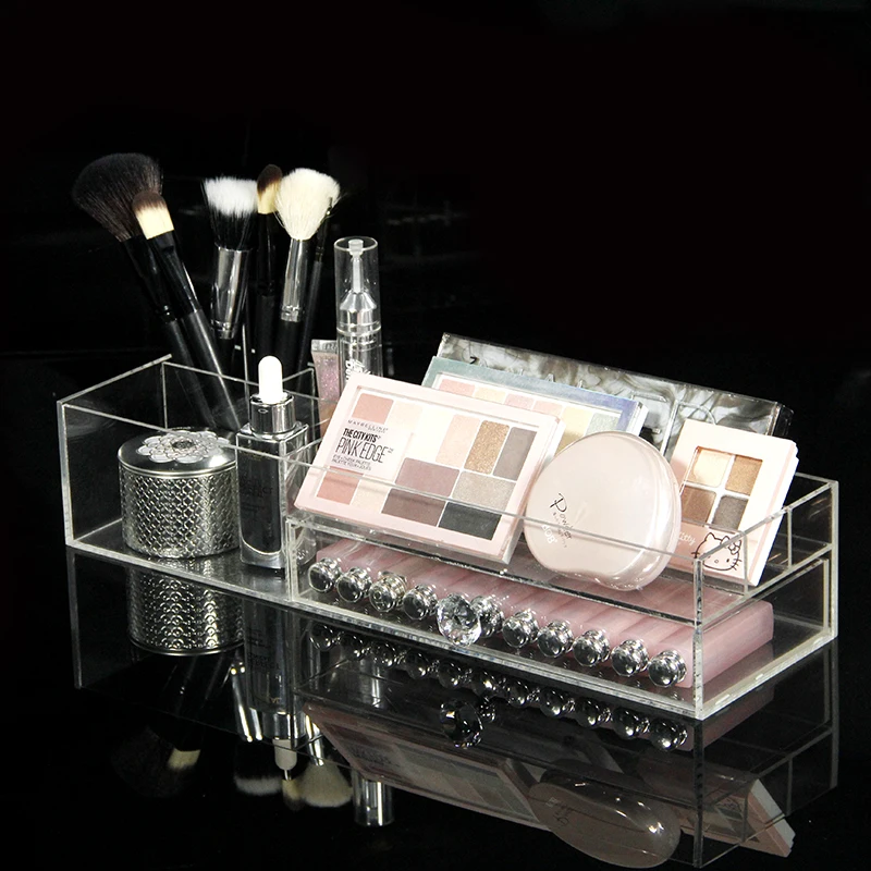 New Transparent Makeup Storage Box Acrylic With a Drawer Desktop Clear Make Up Organizer For Cosmetic
New Transparent Makeup Storage Box Acrylic With a Drawer Desktop Clear Make Up Organizer For Cosmetic