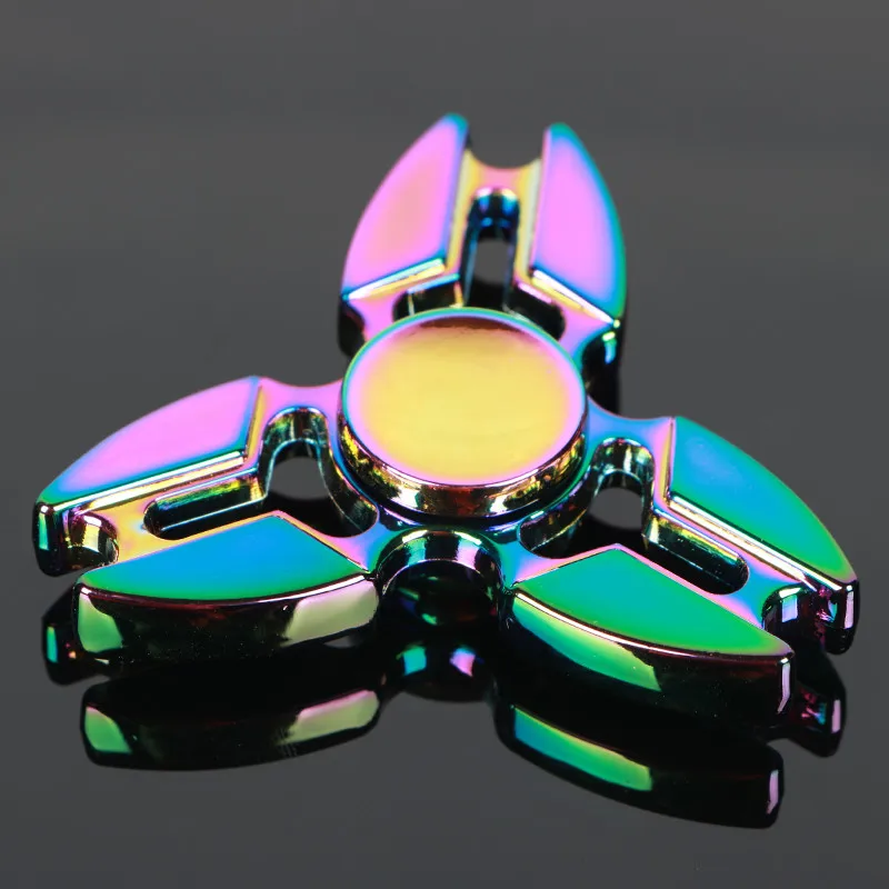

Crab legs Colorful Tri-Spinner Fidget Toy EDC Hand Spinner Anti Stress Reliever And ADAD Fidget Spinner 606 steel Bearing