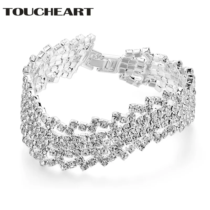 TOUCHEART Fashion Elegant Bracelets & Bangles Bridal Wedding Jewelry For Women Silver Crystal Charm Bracelets Femme SBR170075
TOUCHEART Fashion Elegant Bracelets & Bangles Bridal Wedding Jewelry For Women Silver Crystal Charm Bracelets Femme SBR170075