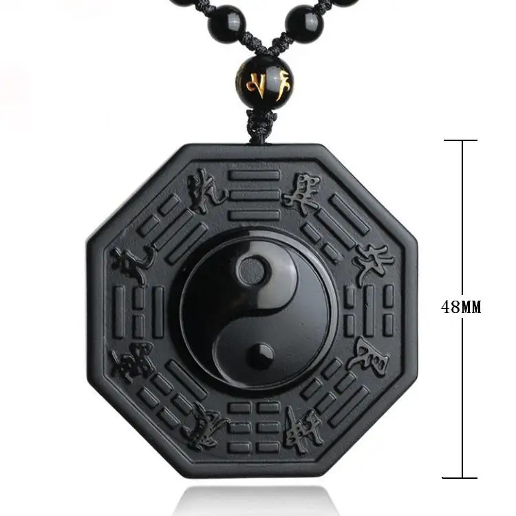 Drop Shipping Black Obsidian Yin Yang Necklace Pendant Chinese BAGUA Men's Jewelry Women's Jewelry
Drop Shipping Black Obsidian Yin Yang Necklace Pendant Chinese BAGUA Men's Jewelry Women's Jewelry