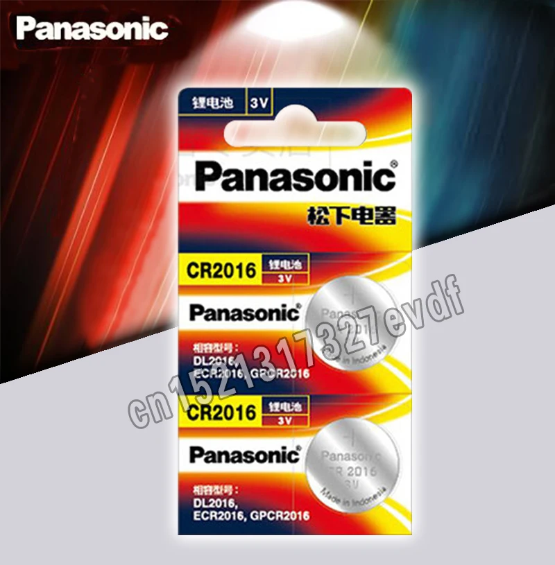 Panasonic Top Quality Lithium Battery 2PCS/LOT 3V Li-ion cr2016 Button Battery Watch Coin Batteries cr 2016 DL2016 ECR2016 GPCR
Panasonic Top Quality Lithium Battery 2PCS/LOT 3V Li-ion cr2016 Button Battery Watch Coin Batteries cr 2016 DL2016 ECR2016 GPCR