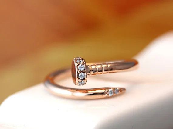Newest Listed Tiny Crystals Head Nail Ring Adjustable Open Ring Unique Funny Ring
Newest Listed Tiny Crystals Head Nail Ring Adjustable Open Ring Unique Funny Ring