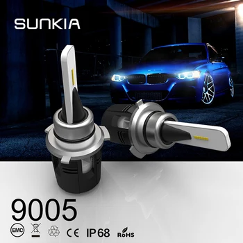 SUNKIA 2Pcs/Set 9005/HB3 9006/HB4 Plug&Play B6 LED Headlight Built-in Fan Cooling Pure White 7200LM 6000K Auto Bulbs Kit
SUNKIA 2Pcs/Set 9005/HB3 9006/HB4 Plug&Play B6 LED Headlight Built-in Fan Cooling Pure White 7200LM 6000K Auto Bulbs Kit