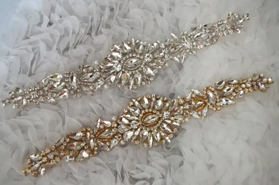 2 pieces Gold Crystal Floral Sash Gold Rhinestone Sash Wedding Sash Craft Bridal Sash Supply, RAE0118
2 pieces Gold Crystal Floral Sash Gold Rhinestone Sash Wedding Sash Craft Bridal Sash Supply, RAE0118