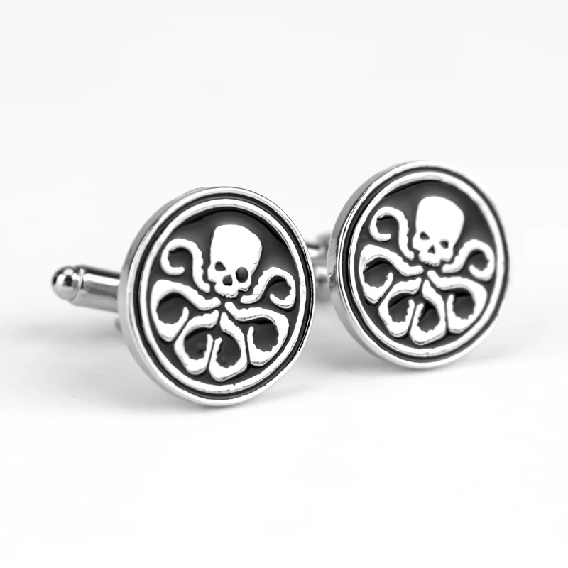 Superhero Avengers Hydra Skull Cufflinks For Men's Shirt Cuff Link High Quality Party Cuff Button Men Jewelry Ornamel Decoration
Superhero Avengers Hydra Skull Cufflinks For Men's Shirt Cuff Link High Quality Party Cuff Button Men Jewelry Ornamel Decoration