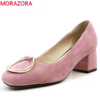 MORAZORA 2019 new arrival women pumps square toe spring summer shoes classic shallow dress shoes office ladies shoes black
MORAZORA 2019 new arrival women pumps square toe spring summer shoes classic shallow dress shoes office ladies shoes black