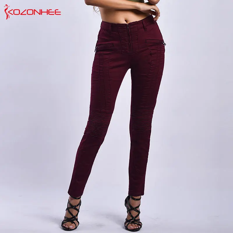 Stretch Red Pencil Pants Women Mid-Waist Female Elasticity Women's Tights Skinny Pencil Pants Plus Size #42
Stretch Red Pencil Pants Women Mid-Waist Female Elasticity Women's Tights Skinny Pencil Pants Plus Size #42