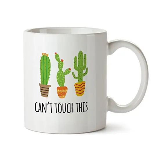 Cactus Mug Coffee Cup Porcelain Tea Mug with handle"can't touch this" Ceramic 11 Oz,White
Cactus Mug Coffee Cup Porcelain Tea Mug with handle"can't touch this" Ceramic 11 Oz,White