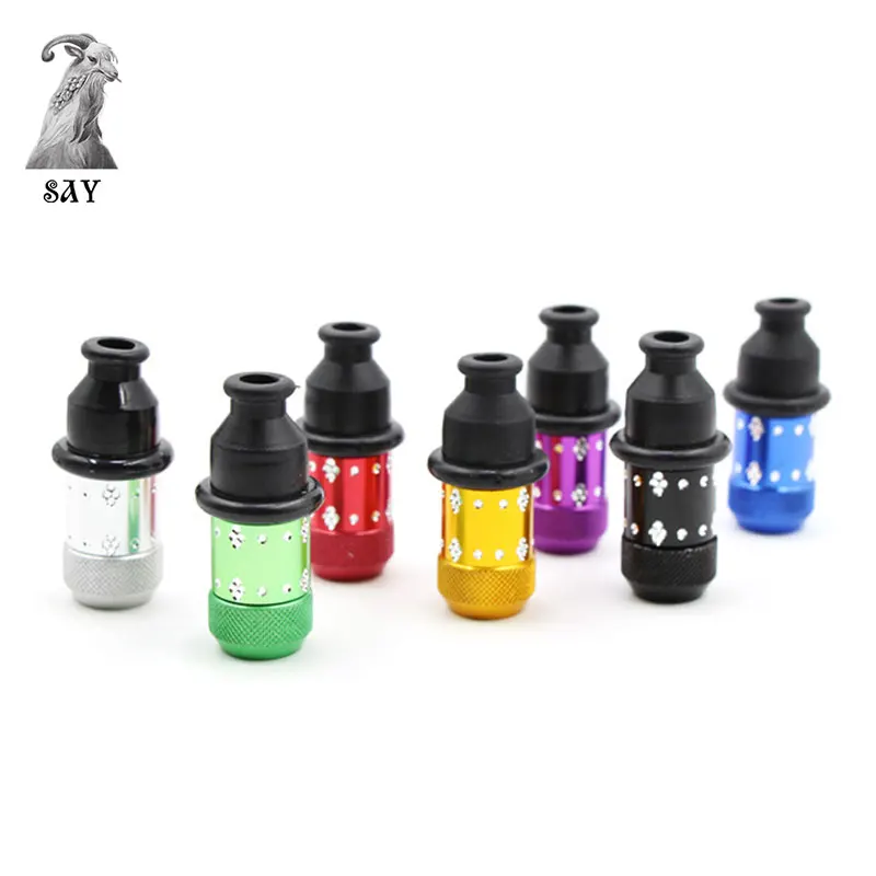 SY Aluminum Alloy Nipple Shape Smoking Pipe With Rubber Mouth Tips Metal Small Smoke Pipe Portable Tobacco Pipe Snuff Pipe
SY Aluminum Alloy Nipple Shape Smoking Pipe With Rubber Mouth Tips Metal Small Smoke Pipe Portable Tobacco Pipe Snuff Pipe