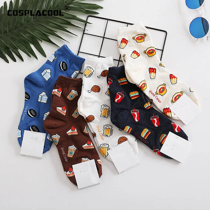 Sweet Food Milk Beer Hamburg Sokken Creative Crew Funny Socks Cute Ice Cream Painting Divertidos Characters Socks Women Novelty
Sweet Food Milk Beer Hamburg Sokken Creative Crew Funny Socks Cute Ice Cream Painting Divertidos Characters Socks Women Novelty