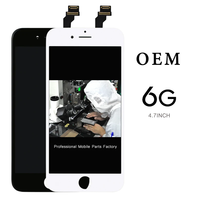 10pcs for iPhone 6 No dead pixel OEM Display 4.7'' in Screen Digitizer Assembly replacement Complete LCD+Camera Holder
10pcs for iPhone 6 No dead pixel OEM Display 4.7'' in Screen Digitizer Assembly replacement Complete LCD+Camera Holder