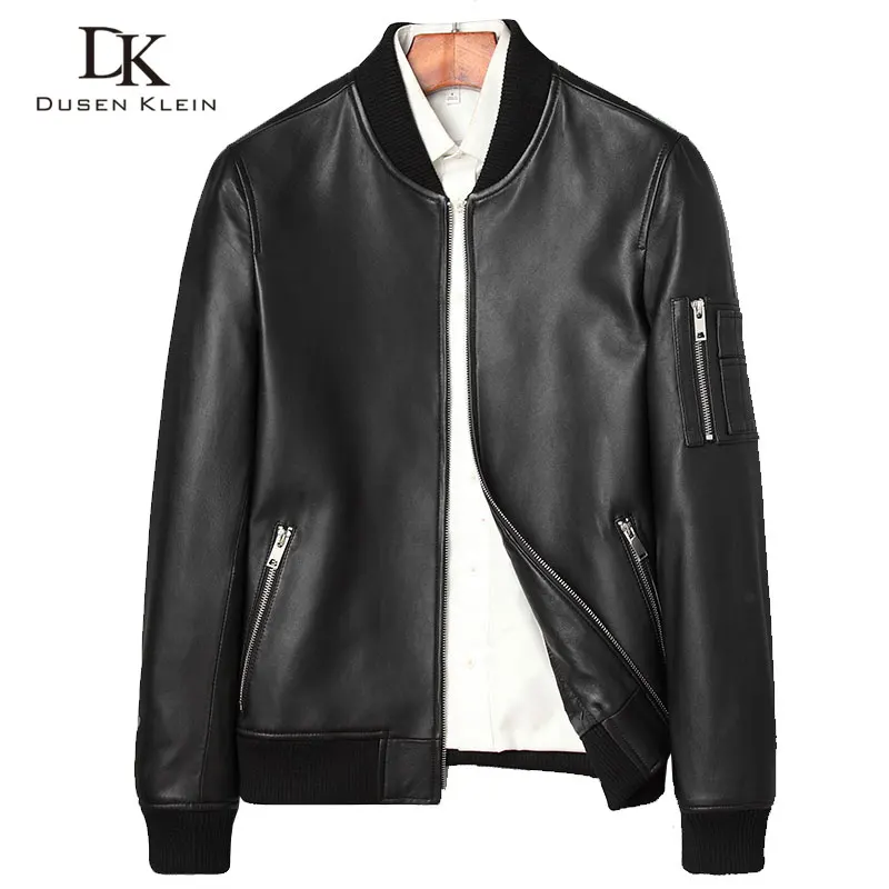 Designer Leather spring coats men Dusen Klein Nature sheepskin Simple Fashion luxury leather men leather jacket black 71C7115
Designer Leather spring coats men Dusen Klein Nature sheepskin Simple Fashion luxury leather men leather jacket black 71C7115
