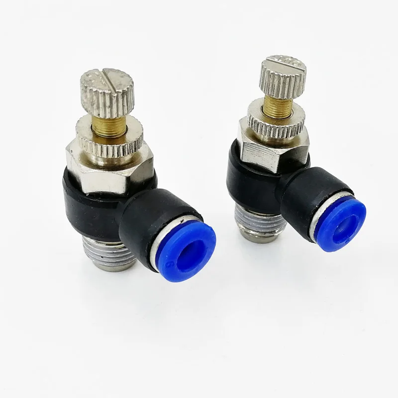 G1/4" Pneumatic Air flow Regulator throttle valve SL6-02 Speed Control Valve Tube Water Hose Pneumatic Fittings
G1/4" Pneumatic Air flow Regulator throttle valve SL6-02 Speed Control Valve Tube Water Hose Pneumatic Fittings