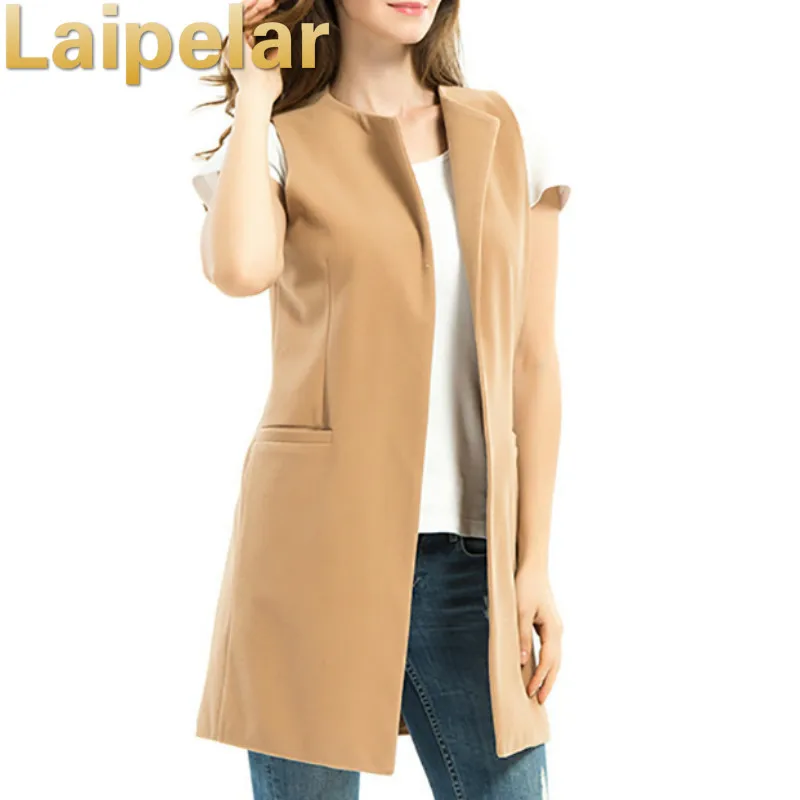 Women Autumn Spring Wool Blend Vest Waistcoat Lady Office Wear Long Waistcoat Women Coat Casual Sleeveless Vest Jacket Plus Size
Women Autumn Spring Wool Blend Vest Waistcoat Lady Office Wear Long Waistcoat Women Coat Casual Sleeveless Vest Jacket Plus Size
