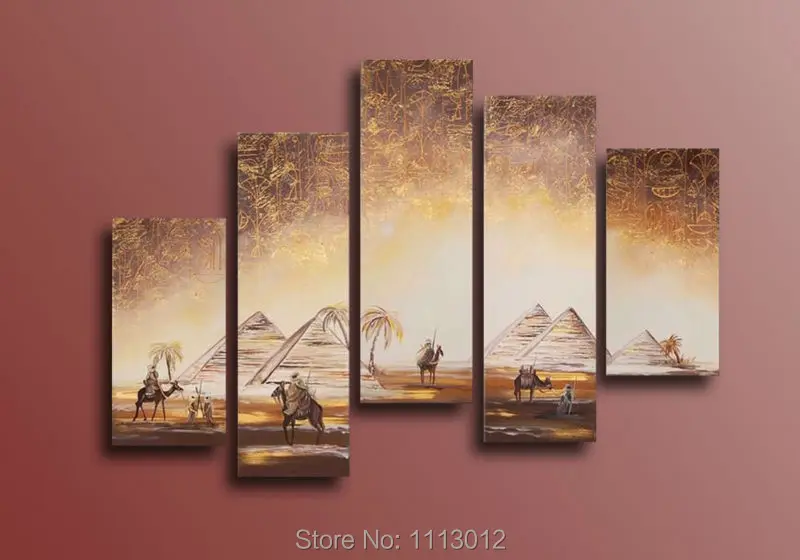 Golden Abstract Egypt Pyramid Culture Oil Painting High Quality 5 P Set On Canvas Home Decoration Modern Picture For Living Room
Golden Abstract Egypt Pyramid Culture Oil Painting High Quality 5 P Set On Canvas Home Decoration Modern Picture For Living Room