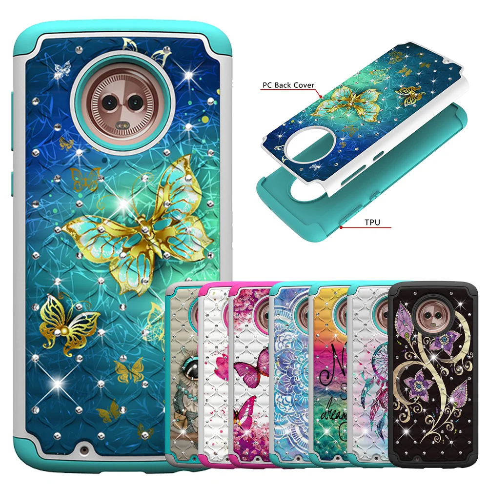 Phone Case For Motorola Moto E4 E5 Play Cruise G6 Z3 Play 2 in 1 Bling Crystal Shockproof Soft Silicon Hard PC Protective Cover
Phone Case For Motorola Moto E4 E5 Play Cruise G6 Z3 Play 2 in 1 Bling Crystal Shockproof Soft Silicon Hard PC Protective Cover