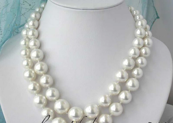 Hot sale A>LUSTER 2row 16mm white southsea shell pearl tower necklace Z2480 a 6.08
Hot sale A>LUSTER 2row 16mm white southsea shell pearl tower necklace Z2480 a 6.08