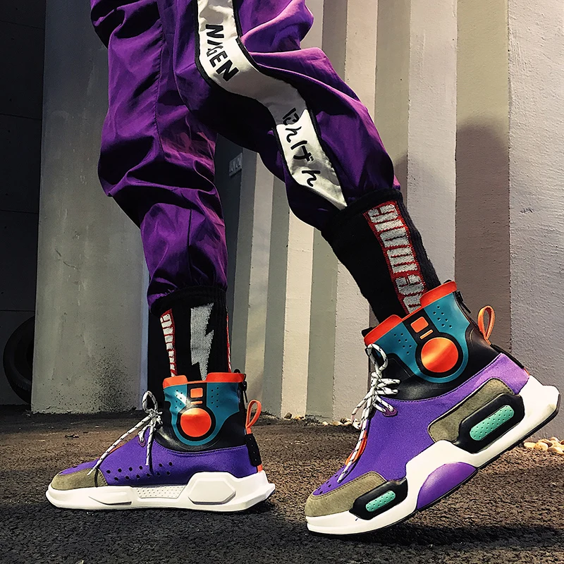 Men Running Shoes High Top Spip-on Fashion Stitching Breathable Sport Shoes Jogging Mixed Color Men Lace-up Trainer Sneakers Man
Men Running Shoes High Top Spip-on Fashion Stitching Breathable Sport Shoes Jogging Mixed Color Men Lace-up Trainer Sneakers Man