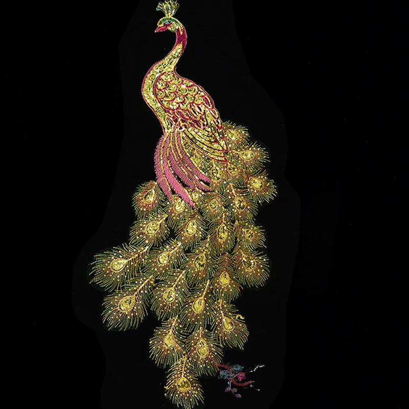 DIY Peacock Flower Sequins Embroidered Patches For Clothes Applique Embroidery Flower Wedding Dress Sewing Trim Garment Decor
DIY Peacock Flower Sequins Embroidered Patches For Clothes Applique Embroidery Flower Wedding Dress Sewing Trim Garment Decor