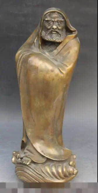 S01456 17" Chinese Bronze Buddhism stand Arhat Damo Bodhidharma Dharma Buddha Statue (B0328)
S01456 17" Chinese Bronze Buddhism stand Arhat Damo Bodhidharma Dharma Buddha Statue (B0328)