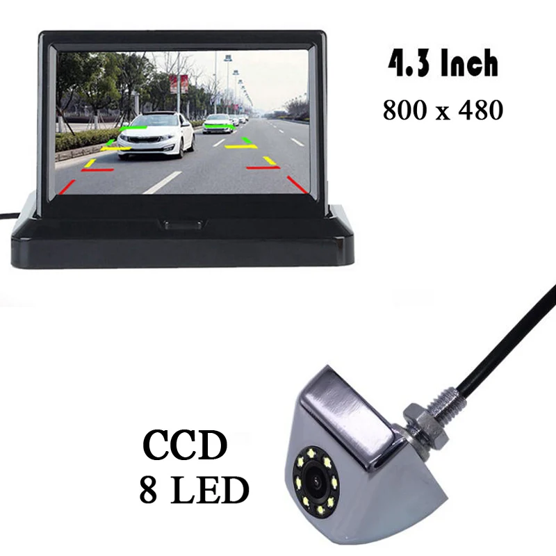 HD 4.3 Inch Parking Auto Rearview Monitor CCD 8 LEDs Night Vision CCD Rear View Auto Parking Camera With Monitors Car Mirror
HD 4.3 Inch Parking Auto Rearview Monitor CCD 8 LEDs Night Vision CCD Rear View Auto Parking Camera With Monitors Car Mirror
