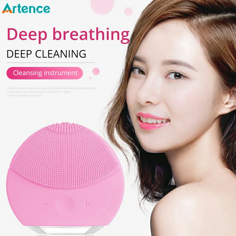 Mini Electric Facial Cleansing Brush Sonic Vibration Face Cleaner USB Rechargeable Smart Deep Pore Face Cleaning Beauty Tool
Mini Electric Facial Cleansing Brush Sonic Vibration Face Cleaner USB Rechargeable Smart Deep Pore Face Cleaning Beauty Tool