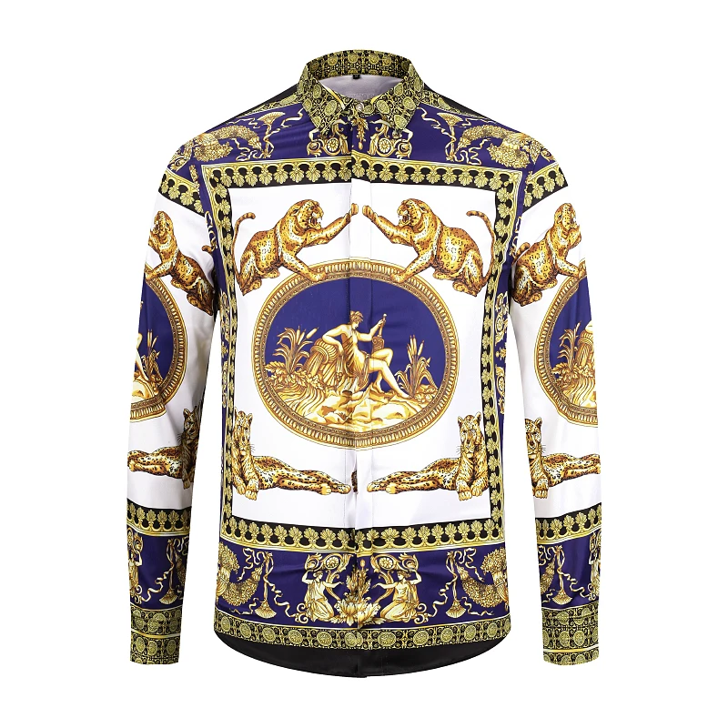 2019 New Arrival Fashion Mens Dress Shirts Print Leopard and Floral Men Hawaiian Shirt Long Sleeve Slim Fit Casual M To XXXL
2019 New Arrival Fashion Mens Dress Shirts Print Leopard and Floral Men Hawaiian Shirt Long Sleeve Slim Fit Casual M To XXXL