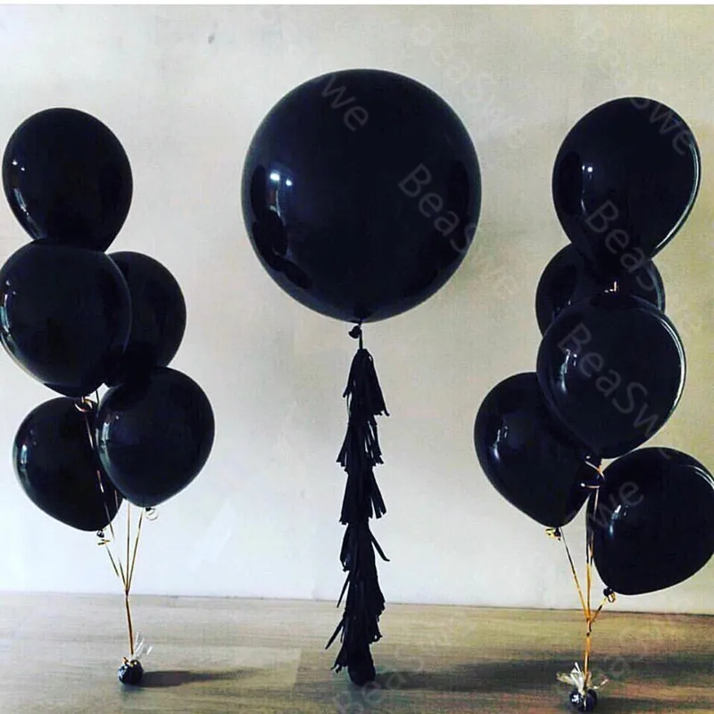 36inch Black Latex round big Balloon 10inch latex balls tassel confetti for Engagement Birthday party Decorations Event Supplies
36inch Black Latex round big Balloon 10inch latex balls tassel confetti for Engagement Birthday party Decorations Event Supplies