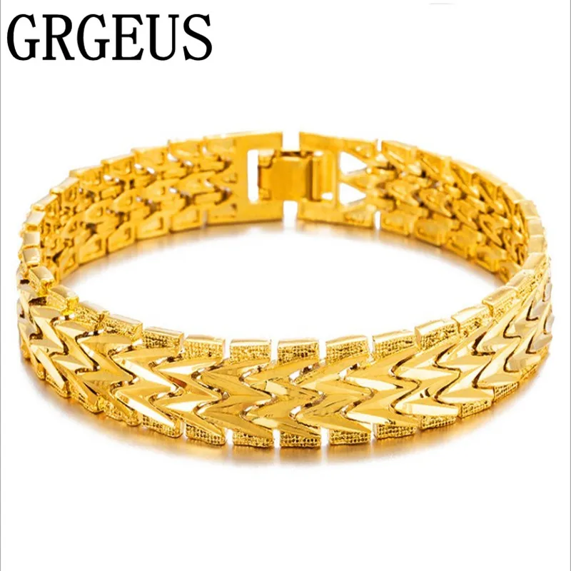 Gold Color Bracelet Men 21CM Length Link Chain Armband Mens Bracelets Bangles Man Wristband Gift
Gold Color Bracelet Men 21CM Length Link Chain Armband Mens Bracelets Bangles Man Wristband Gift