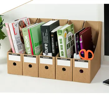 Creative 5Pcs Hard Paper File Table Storage Box Kraft Paper Office Study Desktop Organizer Crate Set for Books Documents Folder
Creative 5Pcs Hard Paper File Table Storage Box Kraft Paper Office Study Desktop Organizer Crate Set for Books Documents Folder