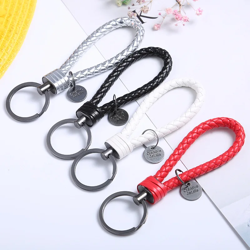 1Pc PU Leather Braided Woven Rope Handmade Keychain Creative DIY Bag Pendant Key Ring Chain Holder Car Auto Men Women Keyring
1Pc PU Leather Braided Woven Rope Handmade Keychain Creative DIY Bag Pendant Key Ring Chain Holder Car Auto Men Women Keyring