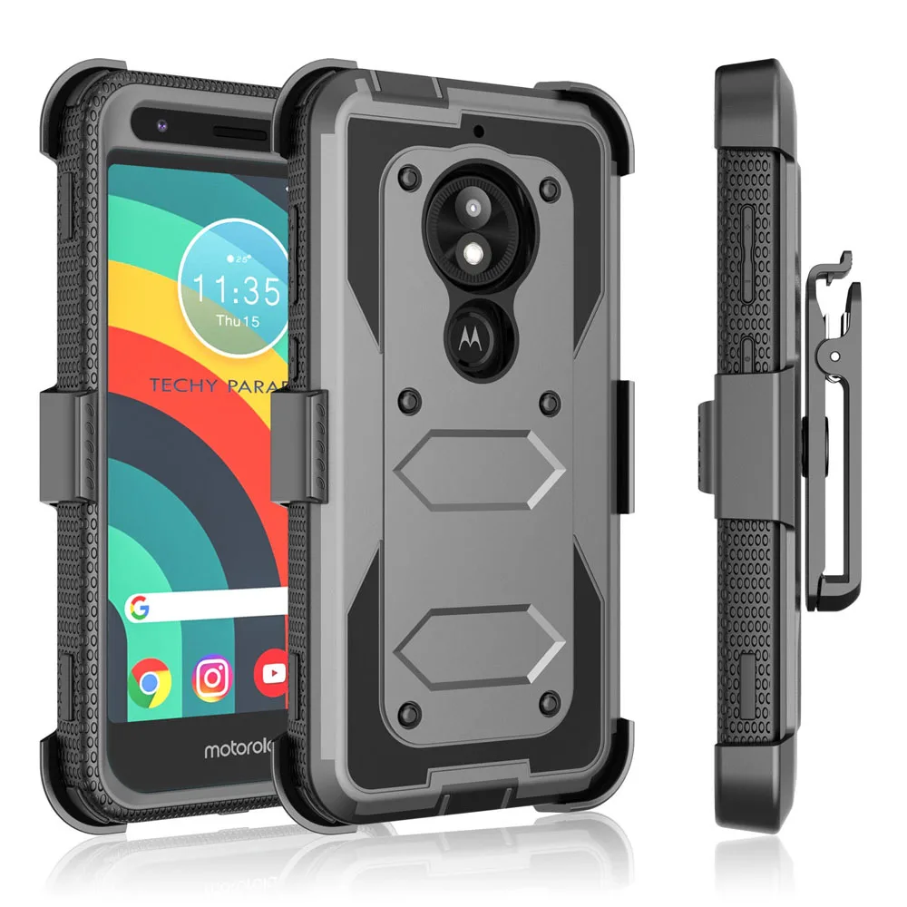 Heavy Duty Hybrid Rugged Case Anti Shock Back Kickstand Hard Belt Clip Holster Cover For Motorola Moto E5 Play / Moto E5 Cruise
Heavy Duty Hybrid Rugged Case Anti Shock Back Kickstand Hard Belt Clip Holster Cover For Motorola Moto E5 Play / Moto E5 Cruise
