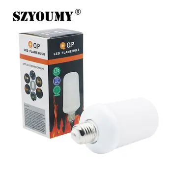 SZYOUMY E27 Led Flame Lamp 99 LEDs Flame Effect Light Bulb AC85-265V Flickering Emulation Fire Lights 9W Decoration Lamp 3 Modes
SZYOUMY E27 Led Flame Lamp 99 LEDs Flame Effect Light Bulb AC85-265V Flickering Emulation Fire Lights 9W Decoration Lamp 3 Modes