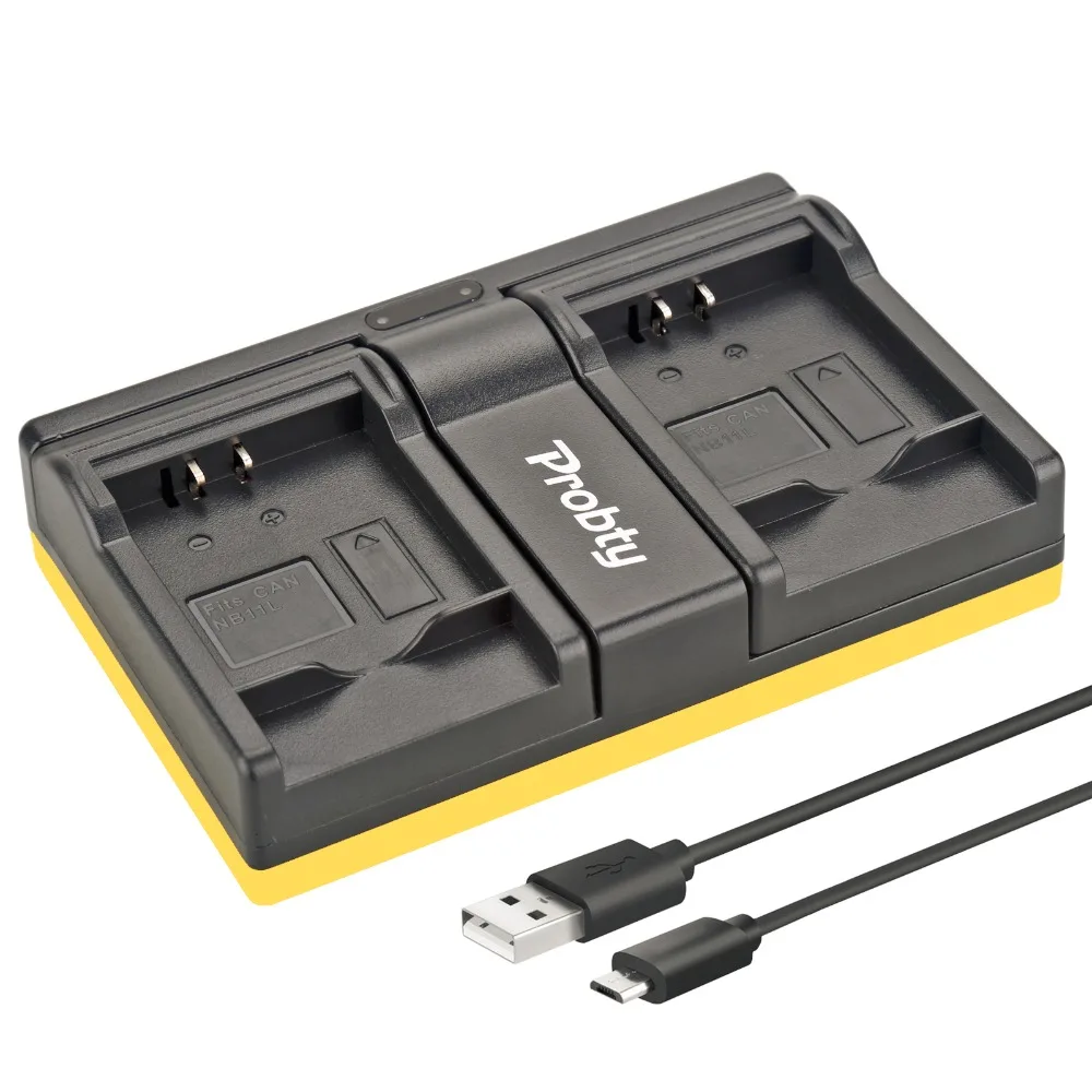 Probty NB-11L NB 11L USB Dual Зарядное устройство зум-объектив для Canon PowerShot A2300 A2600 A2400 A3400 A4000