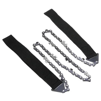 24 inch Gear Pocket String Wire Saw Carbon Ring Scroll Camping outdoor Survival Tool Hand Stainless Steel Rope Chain Saws
24 inch Gear Pocket String Wire Saw Carbon Ring Scroll Camping outdoor Survival Tool Hand Stainless Steel Rope Chain Saws