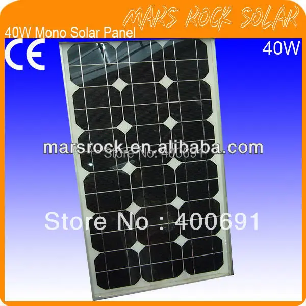 40W 18V Mono Solar Panel Module with 36 Cells, Beautiful Appearance, Excellent Performance, 80% Power Warranty within 25 years
40W 18V Mono Solar Panel Module with 36 Cells, Beautiful Appearance, Excellent Performance, 80% Power Warranty within 25 years