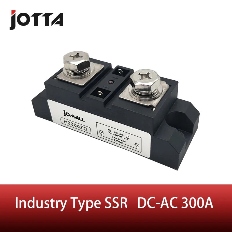 SSR-300A Industrial SSR Single-phase Solid State Relay 300A Input 3-32VDC;Output 440AC
SSR-300A Industrial SSR Single-phase Solid State Relay 300A Input 3-32VDC;Output 440AC