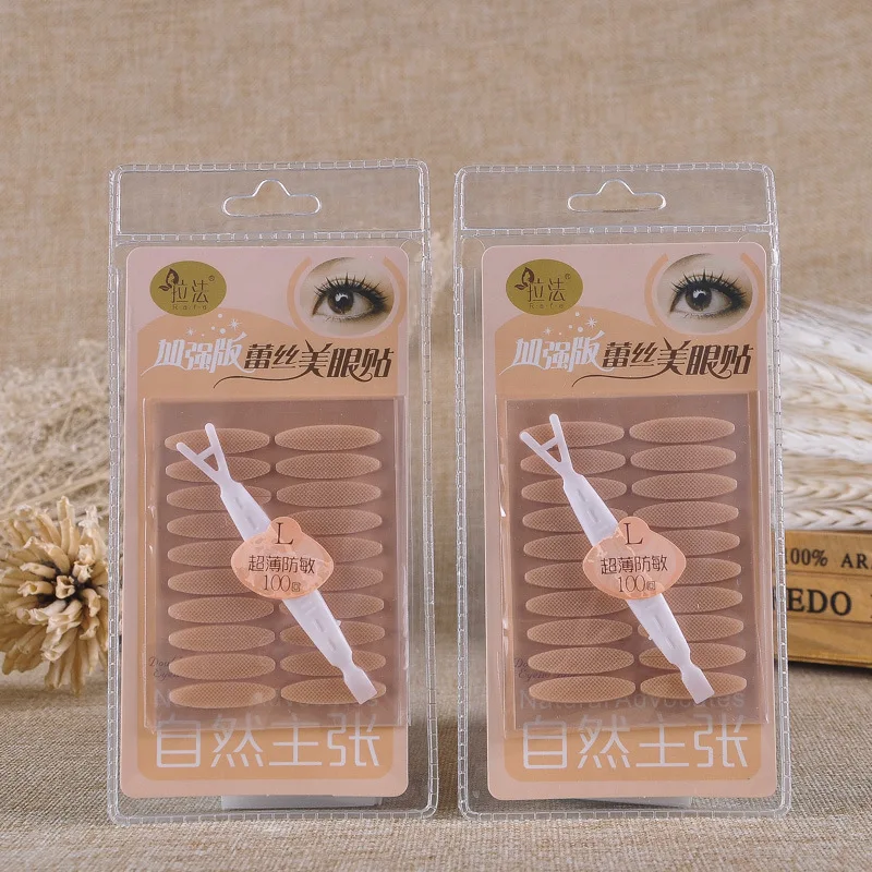 100pcs Gauze Mesh Lace Invisible Stealth Double Eyelid Tape Stickers Eyes Beauty Cosmetic Eyelid Past Tool Without Glue
100pcs Gauze Mesh Lace Invisible Stealth Double Eyelid Tape Stickers Eyes Beauty Cosmetic Eyelid Past Tool Without Glue