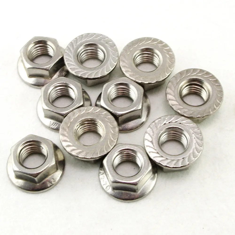 Free shipping 50 pieces Metric M6 304 Stainless Steel Hex Head Serrated Spinlock Flange Nuts
Free shipping 50 pieces Metric M6 304 Stainless Steel Hex Head Serrated Spinlock Flange Nuts