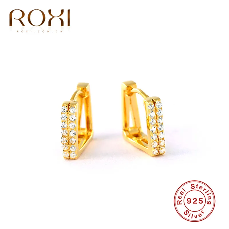 ROXI Square Hoop Earrings for Women 925 Sterling Silver Earrings CZ Simple Female Huggies Earings Fashion Jewelry Oorbellen
ROXI Square Hoop Earrings for Women 925 Sterling Silver Earrings CZ Simple Female Huggies Earings Fashion Jewelry Oorbellen