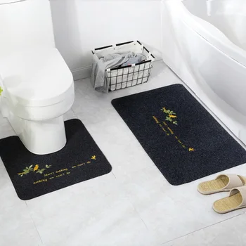 2pcs/set Quality Bathroom Mat For Toilet Showers Simple Print Bathroom Carpet Rug High Water Absorbent Bath Mat Padtapis de bain
2pcs/set Quality Bathroom Mat For Toilet Showers Simple Print Bathroom Carpet Rug High Water Absorbent Bath Mat Padtapis de bain
